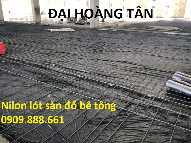 nilon lót sàn đổ bê tông